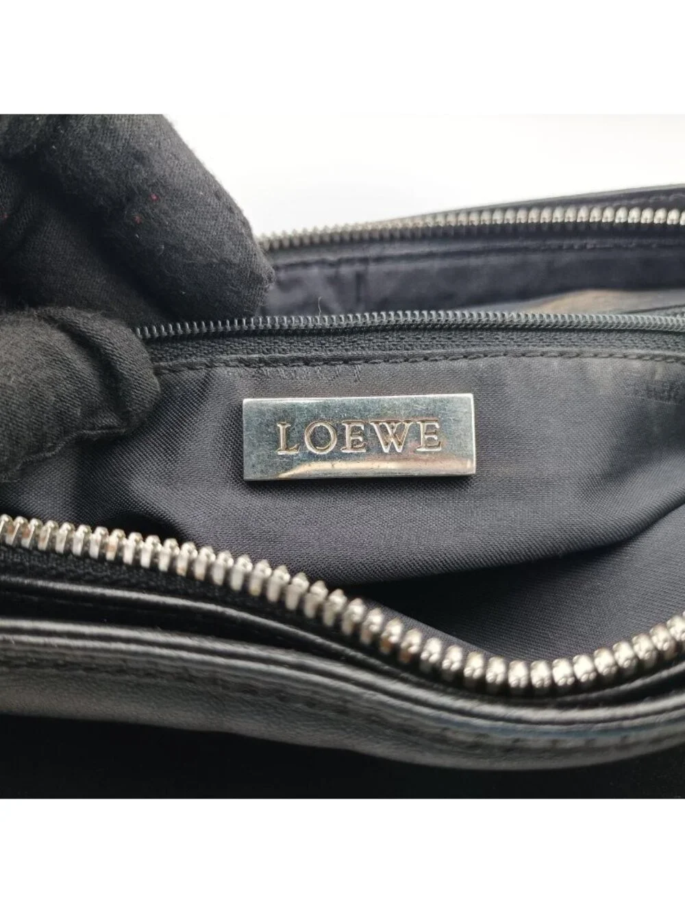 Loewe Anagram Knot Black Nappa Leather Handbag